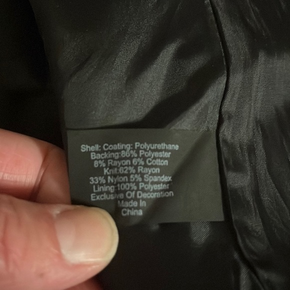 ✨Reduced NWOT LANE BRYANT faux leather moto jacket, embroidery, embellish - Plus - Picture 12 of 15